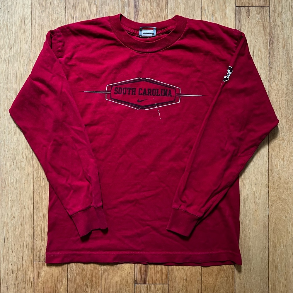 Nike Team Kids South Carolina Gamecocks Size Small Garnet Long Sleeve Shirt